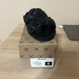 Black Braided Women's Sandals